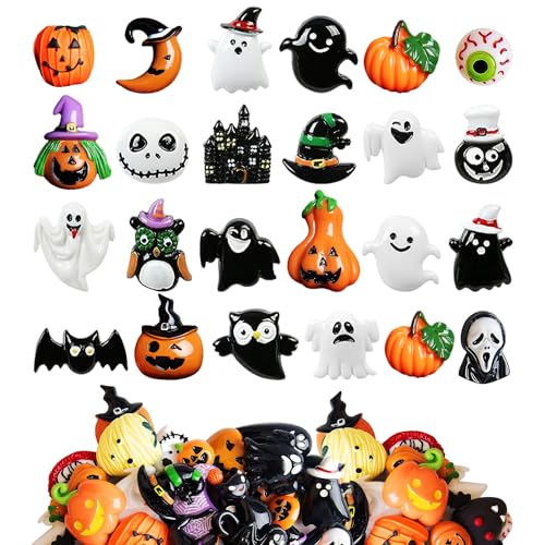ZIOYA 100 Pièces Halloween Artisanat Résine Ornaments Figuri